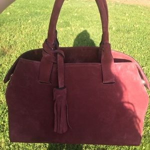 100% Italian made real suede handbag!